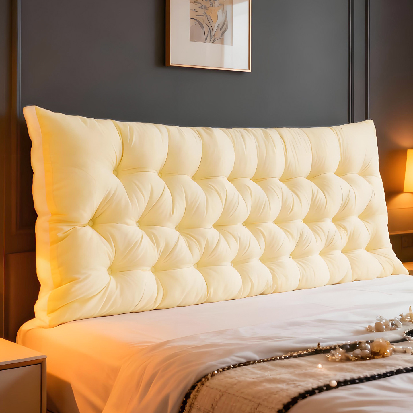 欧式床上靠背软包防撞床上靠枕出租屋单人床靠垫沙发飘窗软垫绑带,居家布艺,床头靠垫,淘宝优惠券,粉丝福利购,淘宝优惠卷