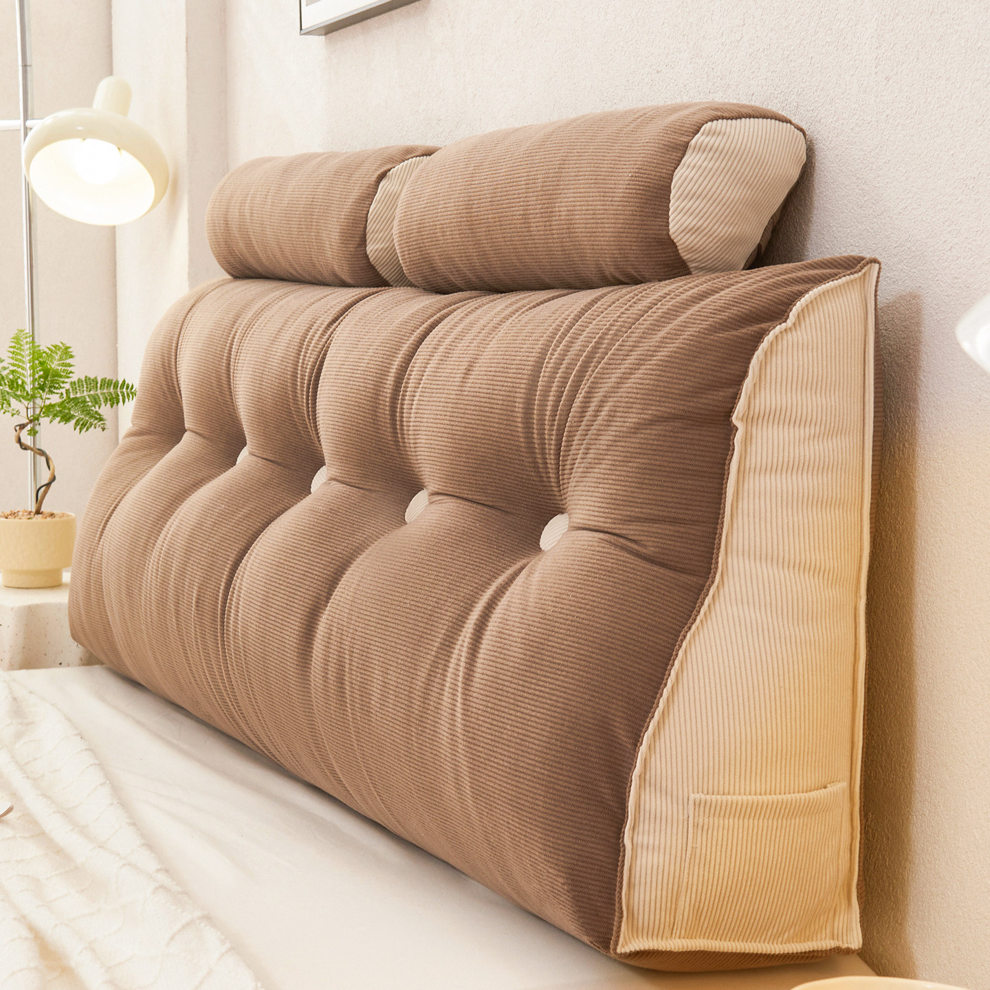 复古风床头软包靠背三角床上靠枕卧室榻榻米靠垫护腰沙发软垫拆洗,居家布艺,床头靠垫,淘宝优惠券,粉丝福利购,淘宝优惠卷