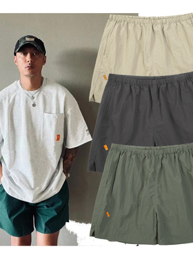 潮牌MDNS余文乐日系尼龙机能短裤男夏季休闲工装直简宽松五分裤
