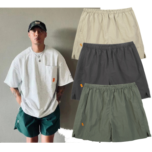 潮牌MDNS余文乐日系尼龙机能短裤男夏季休闲工装直简宽松五分裤