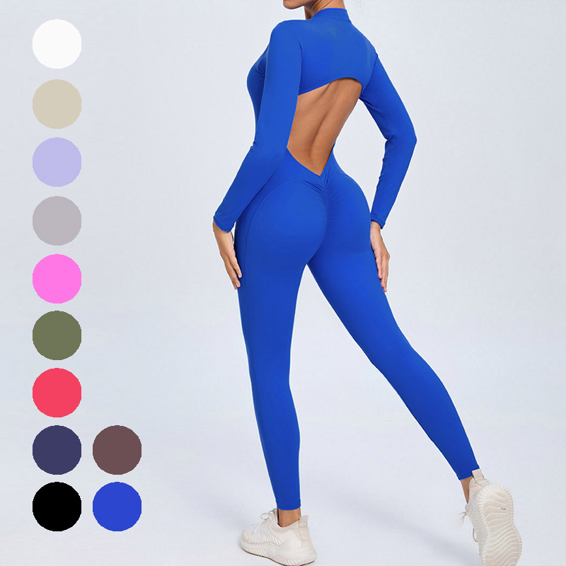 美背连体服欧美有胸垫