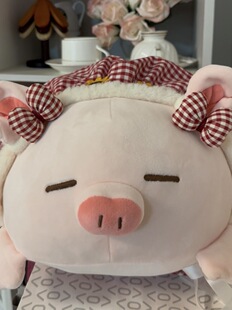 小红帽系列//猪猪红色格子肚兜