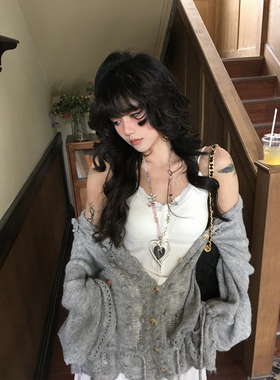 韩版清冷风爱心叠戴项链