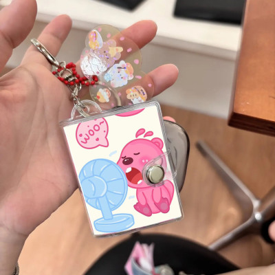 Loopy钥匙扣迷你相册书包挂件洗照片拍立得打印证件照一寸两寸