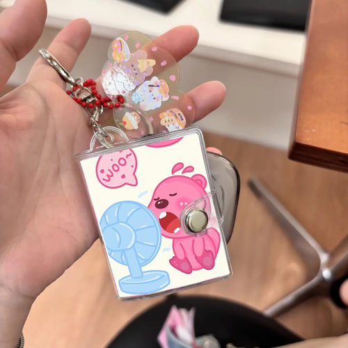 Loopy钥匙扣迷你相册书包挂件洗照片拍立得打印证件照一寸两寸