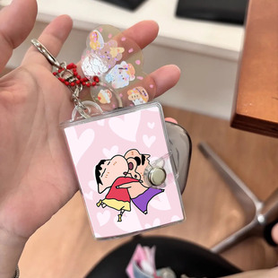 洗照片定制情侣钥匙扣两寸证件照拍立得学生书包挂件可爱小相册