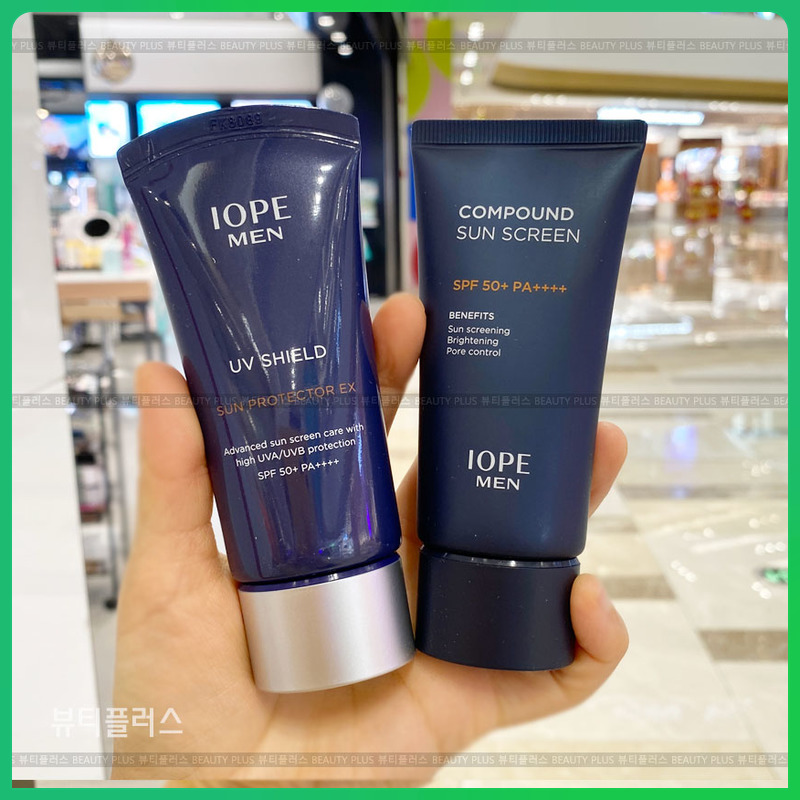 韩国IOPE艾诺碧 男士御肤柔护防晒乳霜 清爽不油腻SPF50+/PA++++