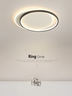 极简主义卧室吸顶灯现代简约斯堪 纳维亚创意室主灯Led设计书房