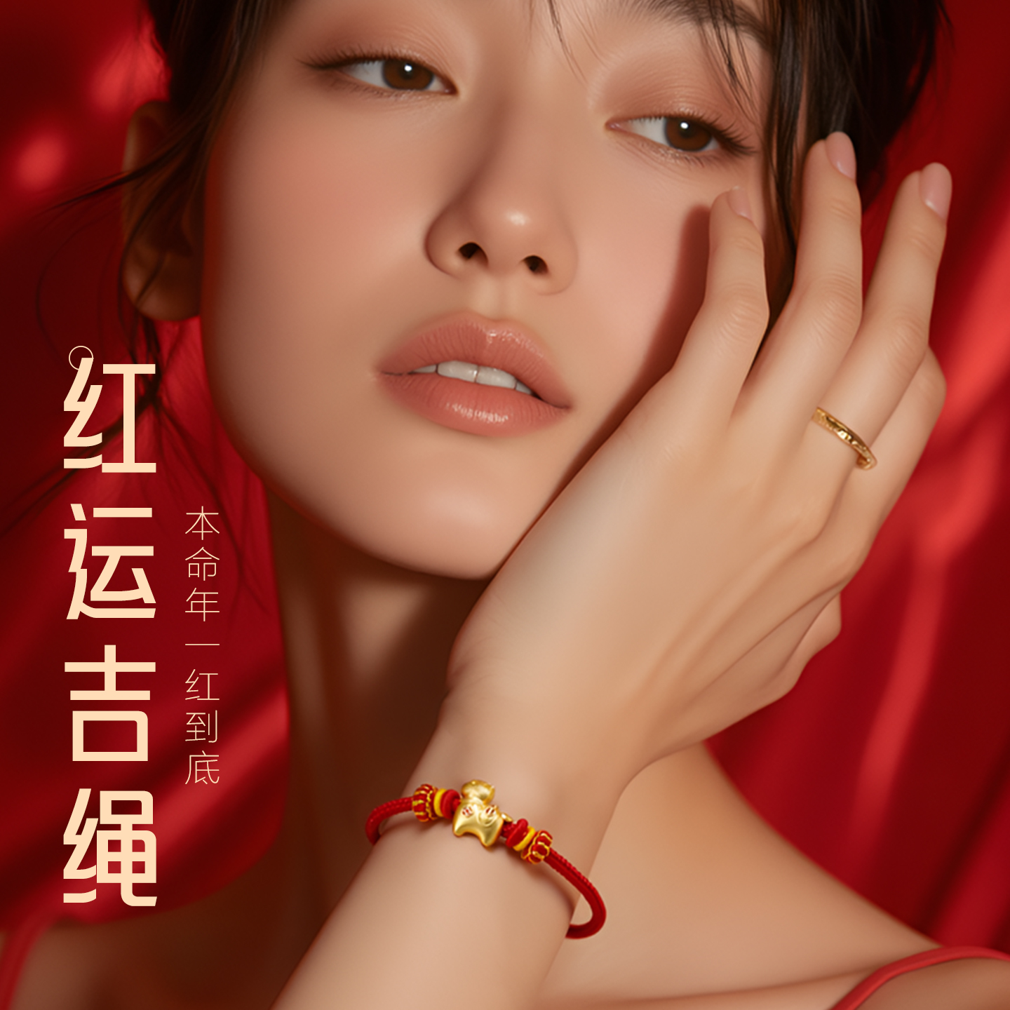 普陀山本命年红绳手链