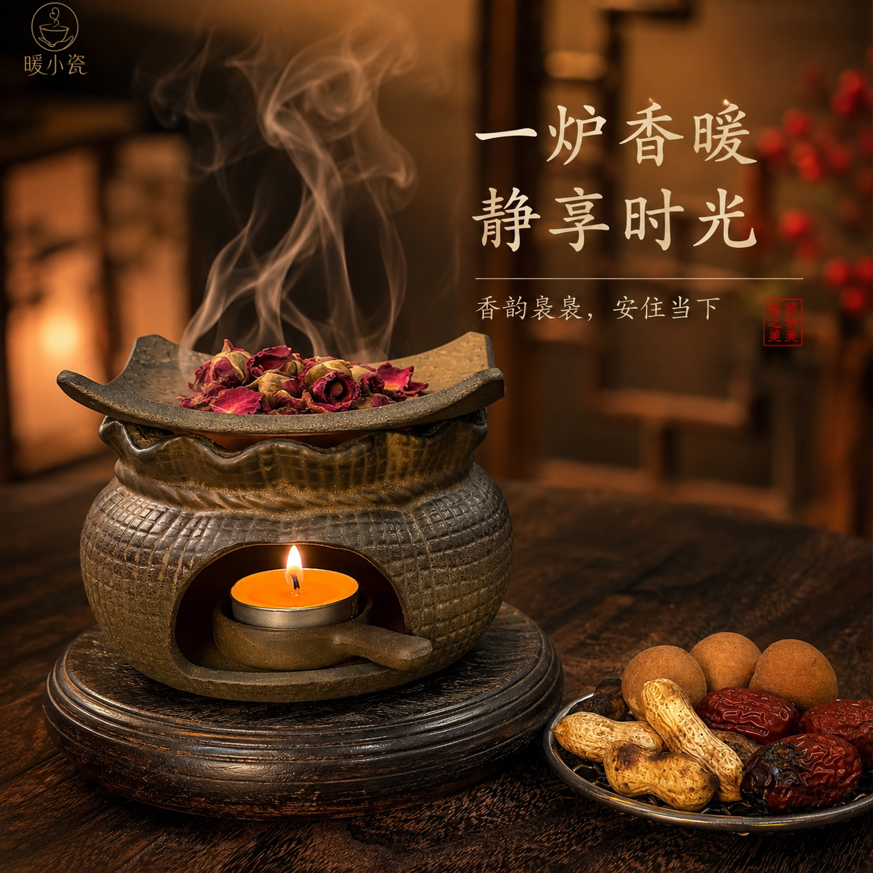 香薰烤炉围炉煮茶烤盘图片