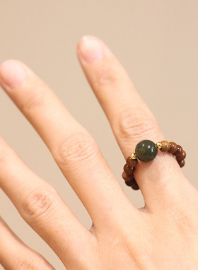 复古国潮文玩小众戒指