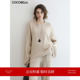 COCOBELLA慵懒气质仿羊绒抽褶袖 MZ7078 毛衣女秋冬软糯宽松针织衫
