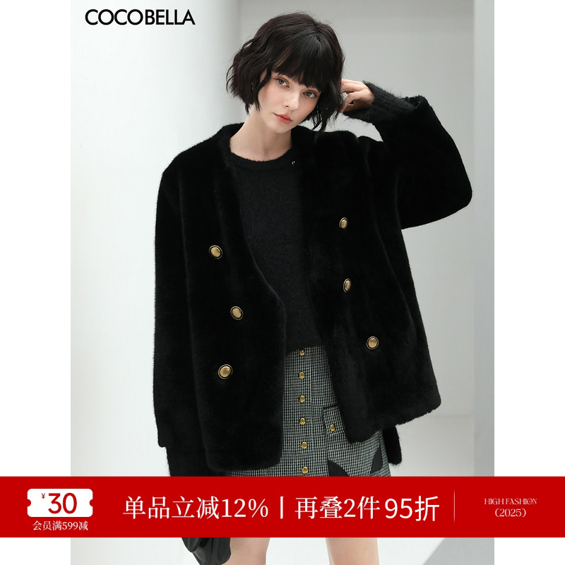 COCOBELLA丰盈毛感环保皮草外套