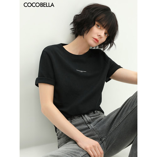 COCOBELLA简约字母短袖T恤
