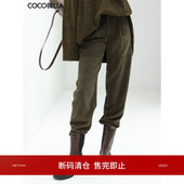 断码 女宽松直筒灯芯绒长裤 清仓 风条绒休闲裤 PA910 COCOBELLA工装