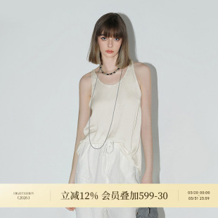 COCOBELLA丝光质感肌理缎面背心女夏丝滑可外穿混搭吊带VT0003