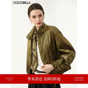 COCOBELLA工装风短款棉服女秋冬立领蓄热保暖宽松显瘦外套MF0062