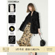 COCOBELLA新中式 压褶丝绒西装 女26春质感国风盘扣外套西服SI3007