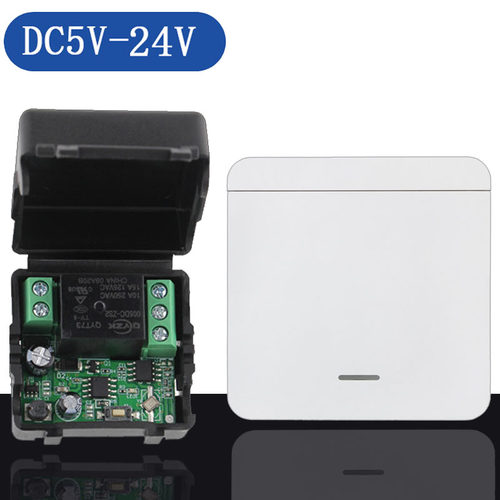 5V12V24V无线遥控器开关门禁机86型随意贴遥控控制 灯具单路电控