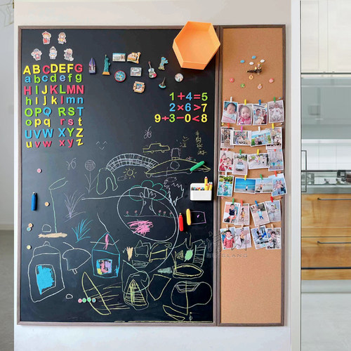 清朗黑板墙软木照片墙挂式可定制