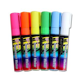 荧光笔水彩笔led荧光笔发光黑板笔彩色记号笔水性涂鸦绘画笔pop海报马克笔学生用彩笔荧光笔pop笔套装