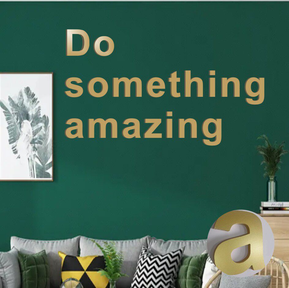 3d立体字母数字墙壁装饰文化墙面贴pvc时尚简约英文亚克力字体