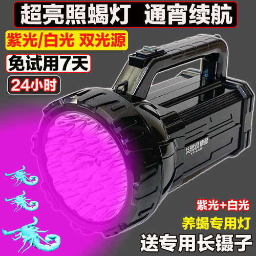康量强光超亮大功率紫光照蝎子灯
