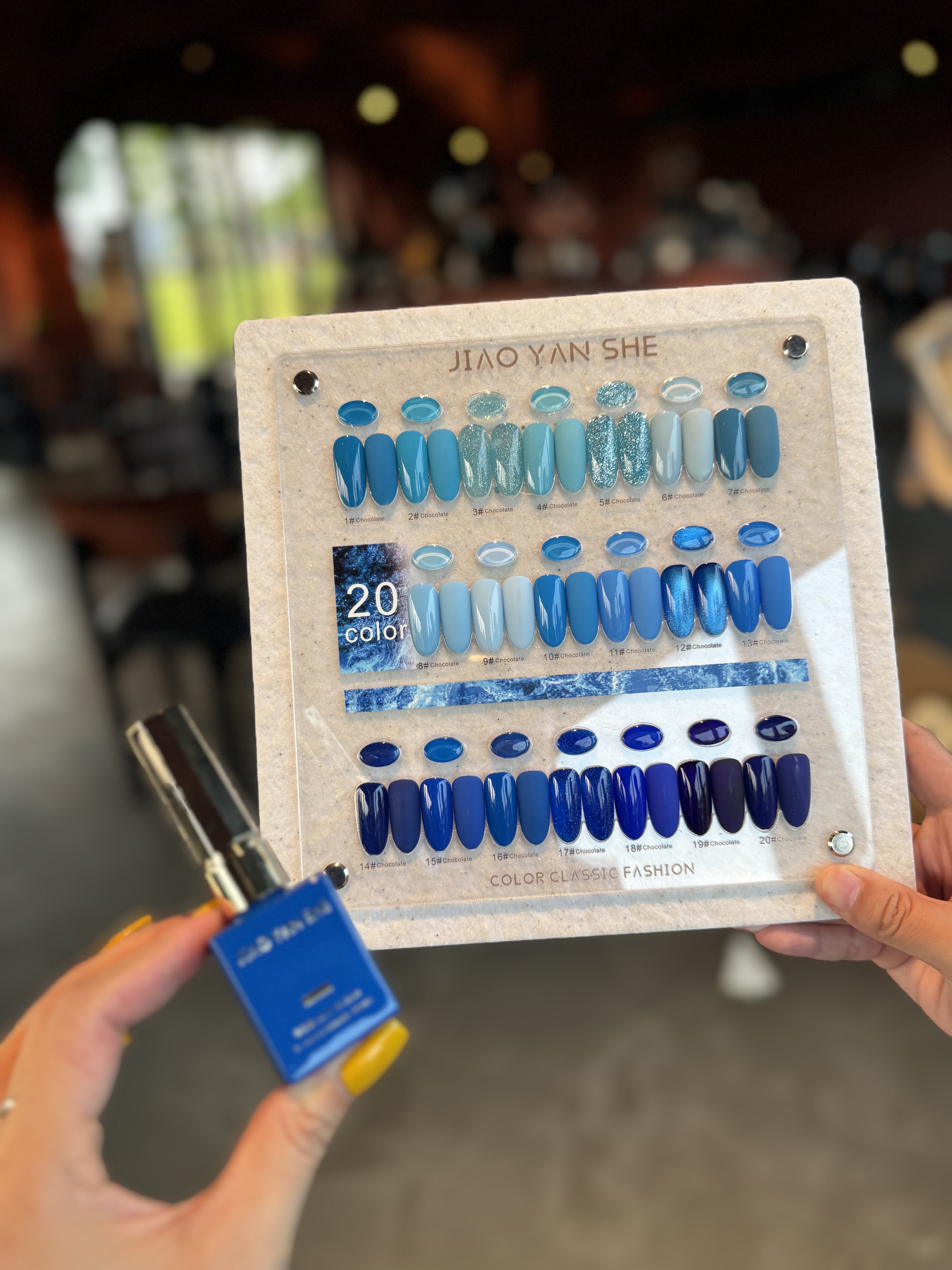 JIAOYANSHE胶研社 20色蓝色妖姬系列甲油胶 克莱因蓝 套装