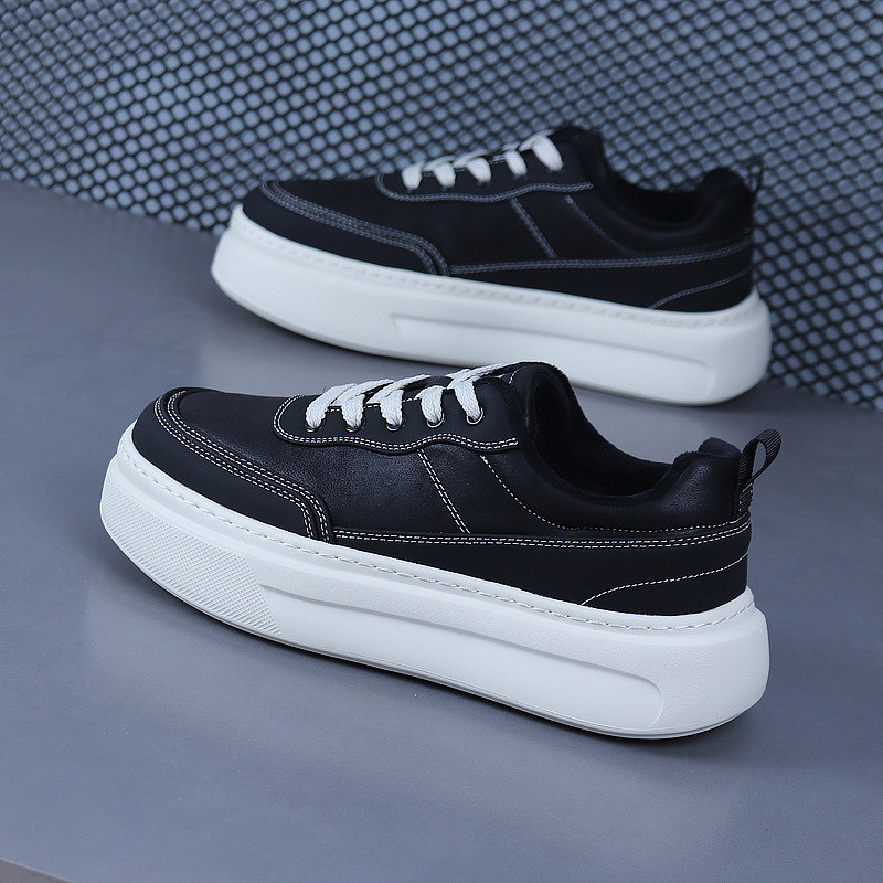 冬季加绒保暖增高超轻男板鞋