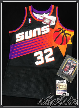 M&N 基德太阳队球员版球衣 KIDD MN菲尼克斯大火球黑日复刻AU球服