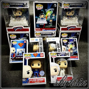 Pop 黑色超人服Q版 超人2025电话亭 人偶手办 Superman Funko