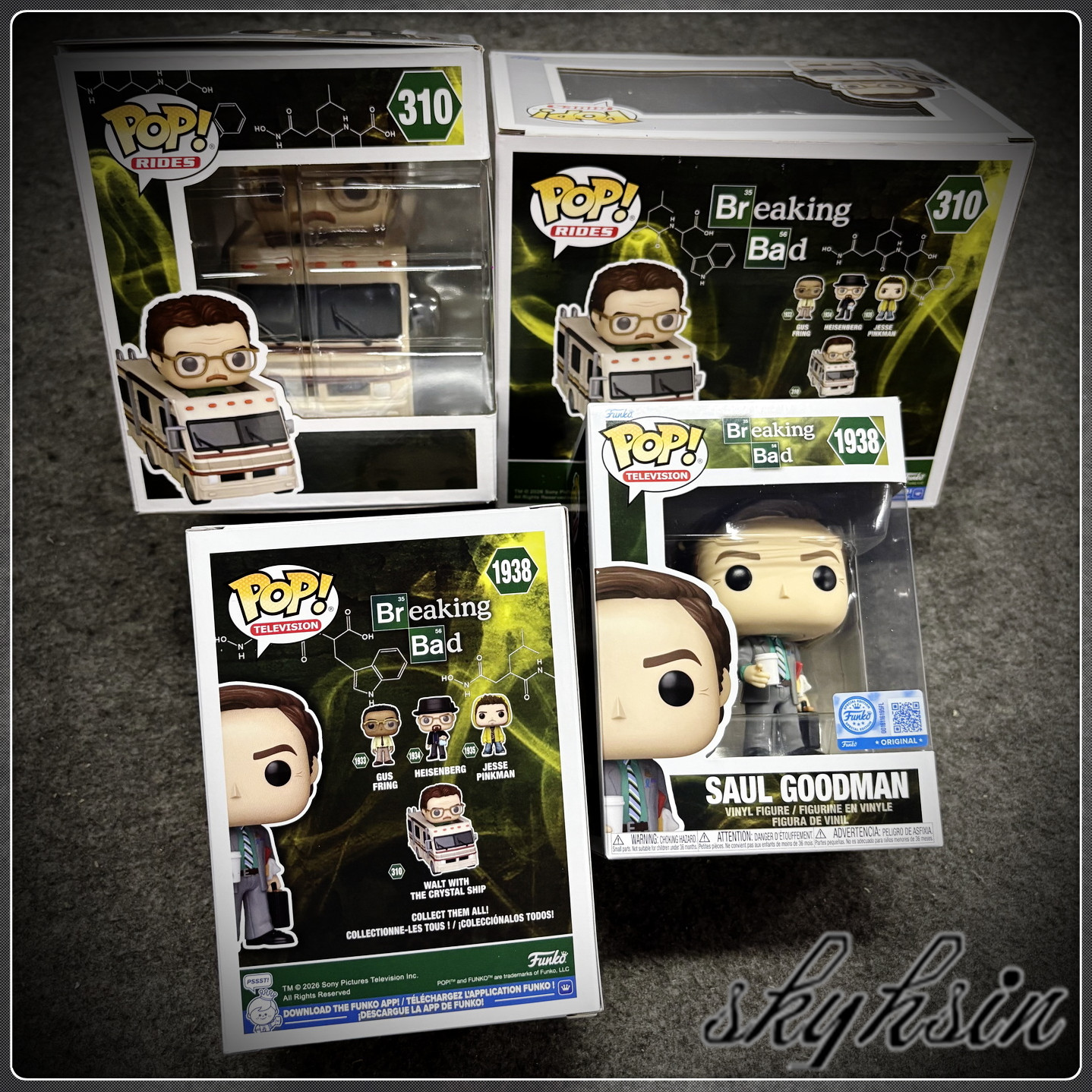 Funko Pop Breaking Bad 绝命毒师沃尔特房车/风骚律师古德曼手办图片