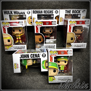巨石强森 罗曼雷恩斯 塞纳 Funko WWE 霍根 PAC公仔人偶 Pop