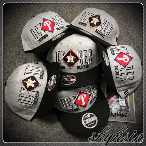 美版纽亦华950 Newera 休斯顿太空人/费城人队季后赛棒球帽球员款