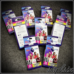 ECO 2025 Premier英超联赛球星卡 Topps PACK挂盒足球收藏卡