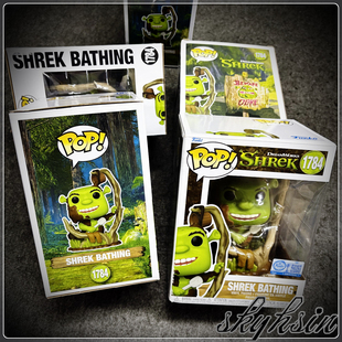 Funko POP Premium 动画电影怪物史莱克公仔手办 Shrek洗澡摆件