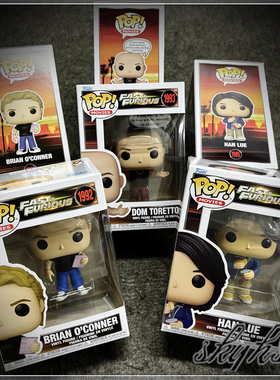 Funko Pop Fast&Furious 速度与激情25周年托莱多/奥康纳/韩手办