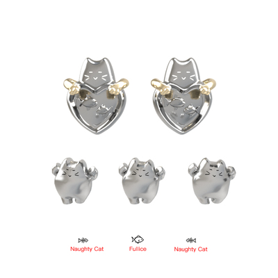 哈基猫原创耳环生日礼物