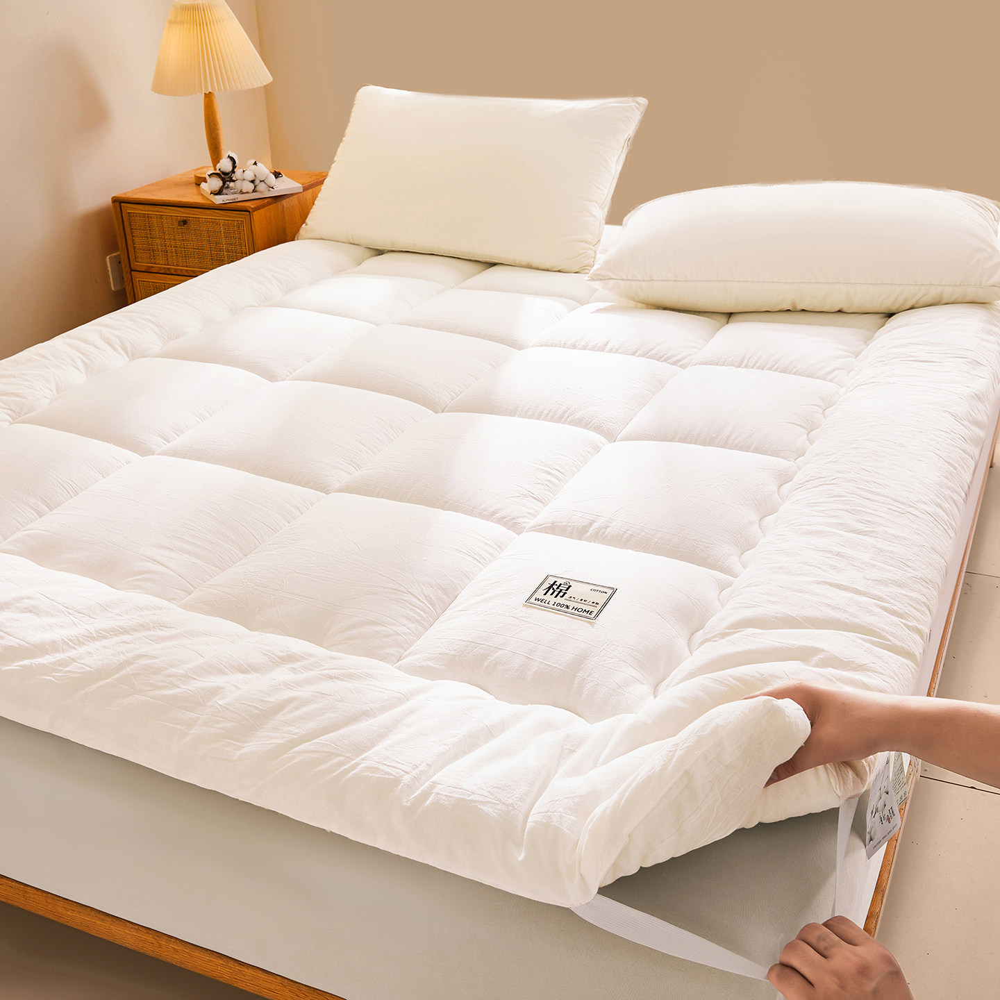 HJ新疆棉花床垫软垫家用卧室榻榻米垫被褥子单人学生宿舍床褥垫,床上用品,床垫/床褥/床护垫/榻榻米床垫,淘宝优惠券,粉丝福利购,淘宝优惠卷