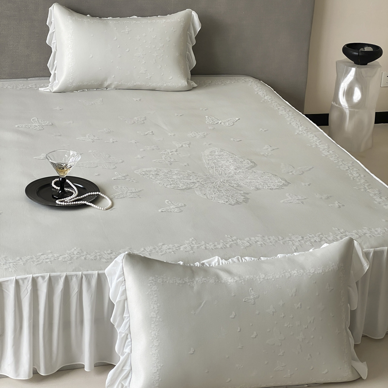 HJ冰丝凉席床裙三件套