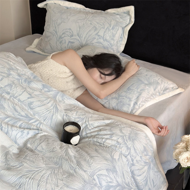 HJ轻奢高级感/加厚牛奶绒四件套法莱绒冬季保暖床品秋冬2024新款,床上用品,床品套件/四件套/多件套,淘宝优惠券,粉丝福利购,淘宝优惠卷