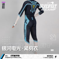 Dimensional Leap ACGJUMP one-piece tight-fitting suit Little Hero furry Galaxy Electric Light zentai Sports Swimsuit thumbnail 5