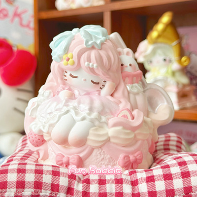 美梦kitty蛋糕香薰石膏娃娃涂色