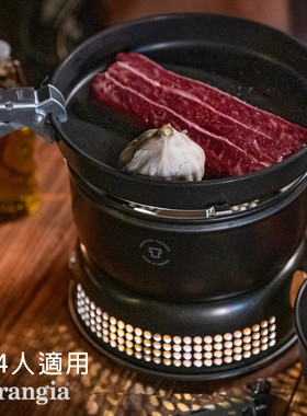 瑞典Trangia 风暴炉超轻铝酒精燃气多用户外黑魂野营野炊暴风套锅