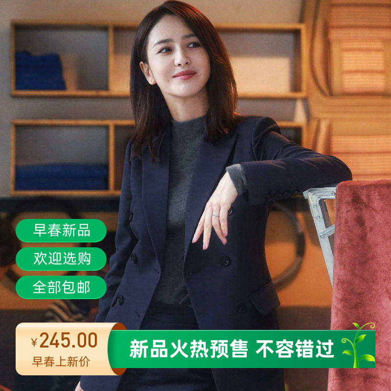 XZ089西装外套女大码女装胖MM西服外套面试工作服主持人职业西装