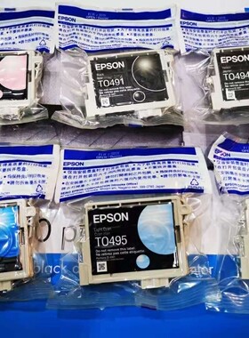原装拆机爱普生T0491-T0496适用R230 R210 R310 R350打印机墨盒
