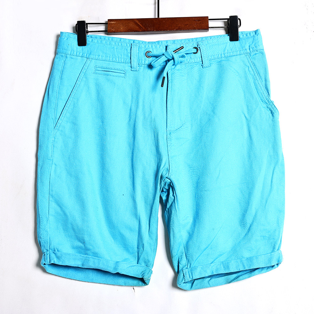 男士短裤夏季时尚宽松休闲五分裤中裤通勤帅气百搭直筒纯色五分裤 - 123外贸女王工厂店出品