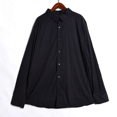 2026年春秋季纯色男士长袖翻领衬衫宽松薄款商务休闲百搭衬衣上衣