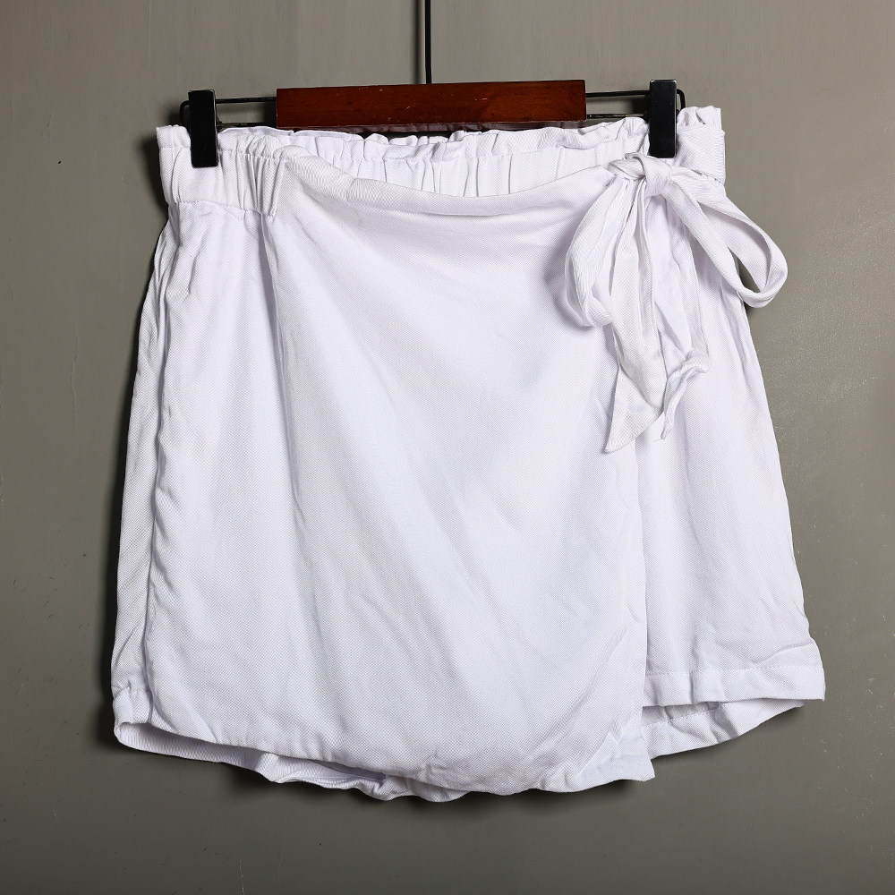 2026夏季新品女士裙裤外穿时尚休闲个性松紧腰大码设计感短裤潮 - 123外贸女王工厂店出品