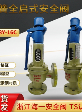 海一A48Y-16C弹簧全启式安全阀储气罐安全阀蒸汽锅炉安全阀泄压阀